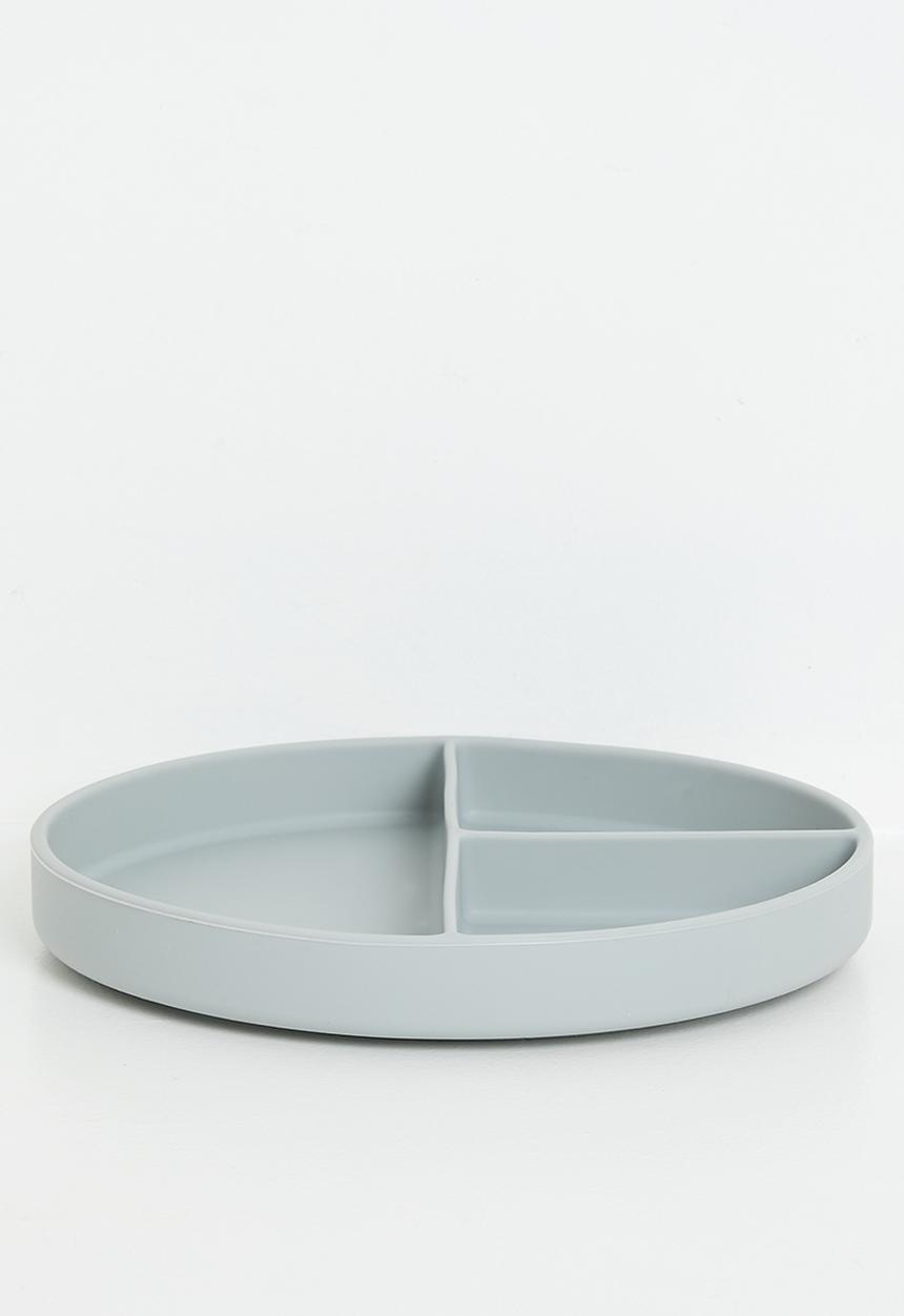 Excellent Houseware - Silly silicone plate - grey