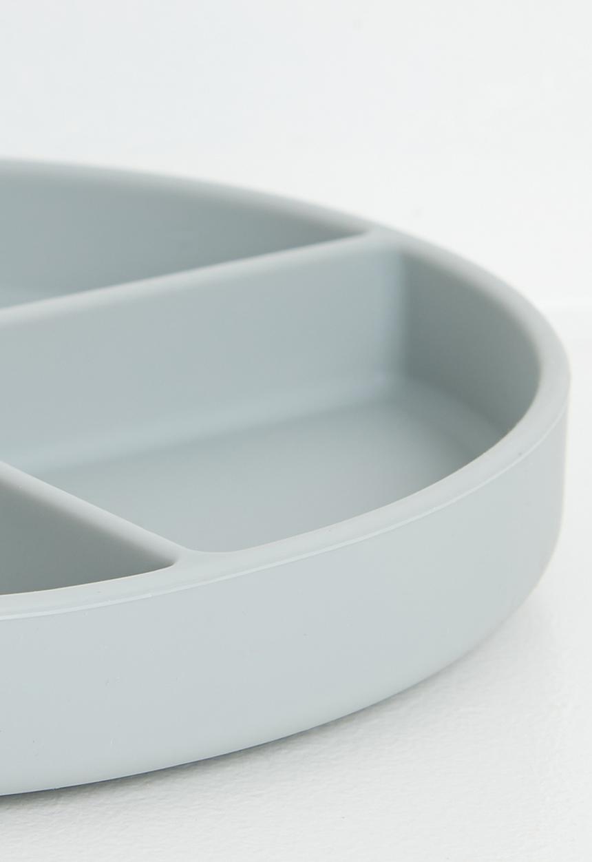 Excellent Houseware - Silly silicone plate - grey