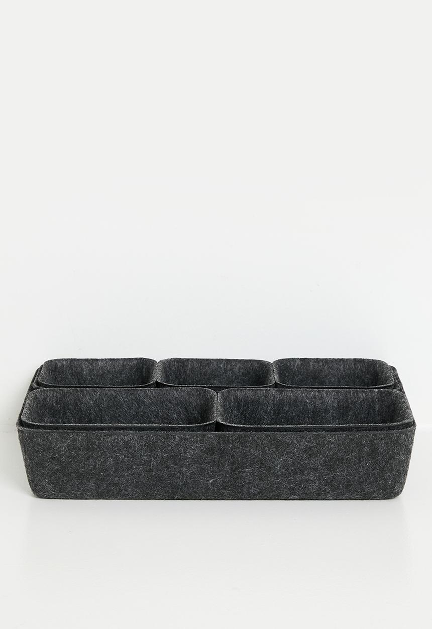 Storage Solutions - Nico nested storage set - charcoal