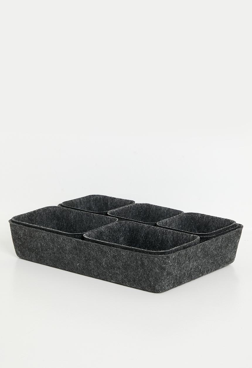 Storage Solutions - Nico nested storage set - charcoal