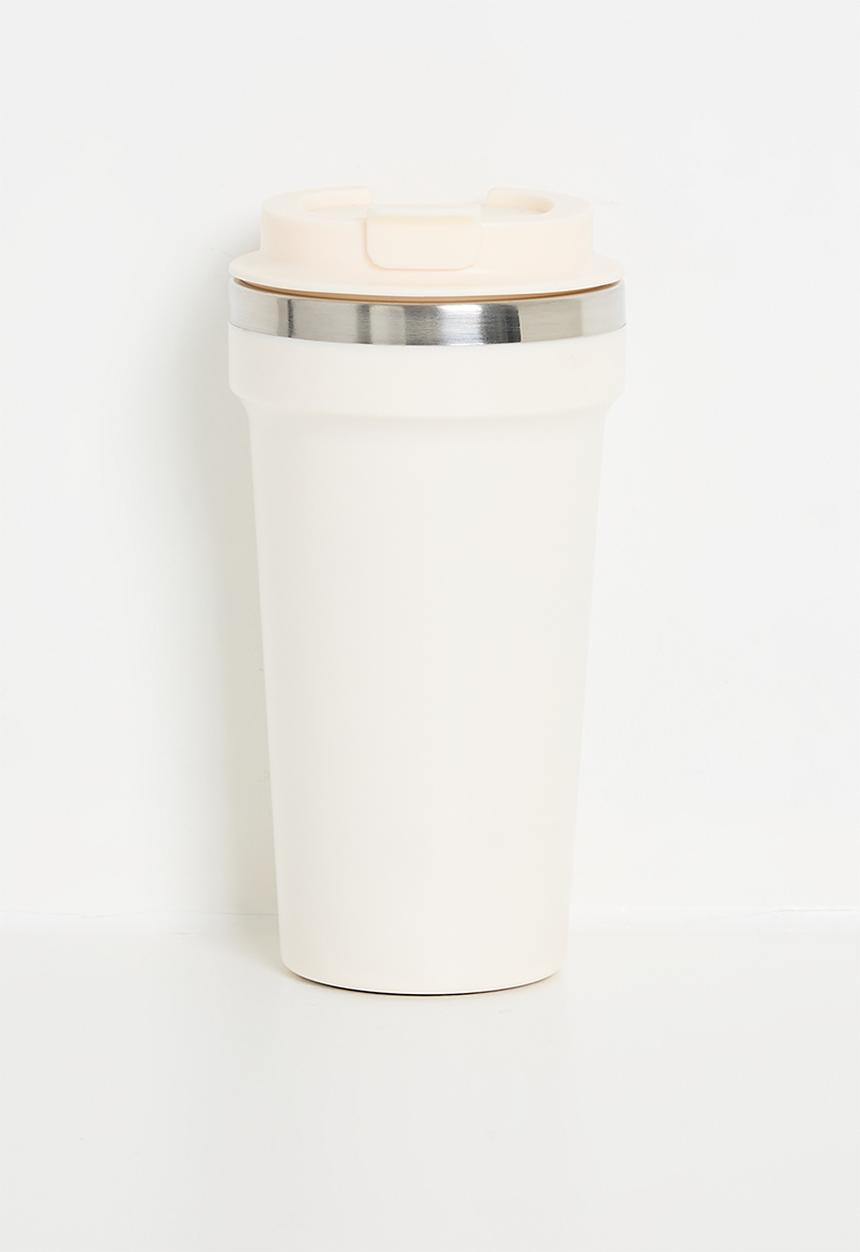 Excellent Houseware - Travel coffee cup - Ivory
