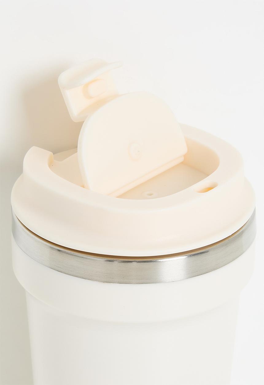 Excellent Houseware - Travel coffee cup - Ivory