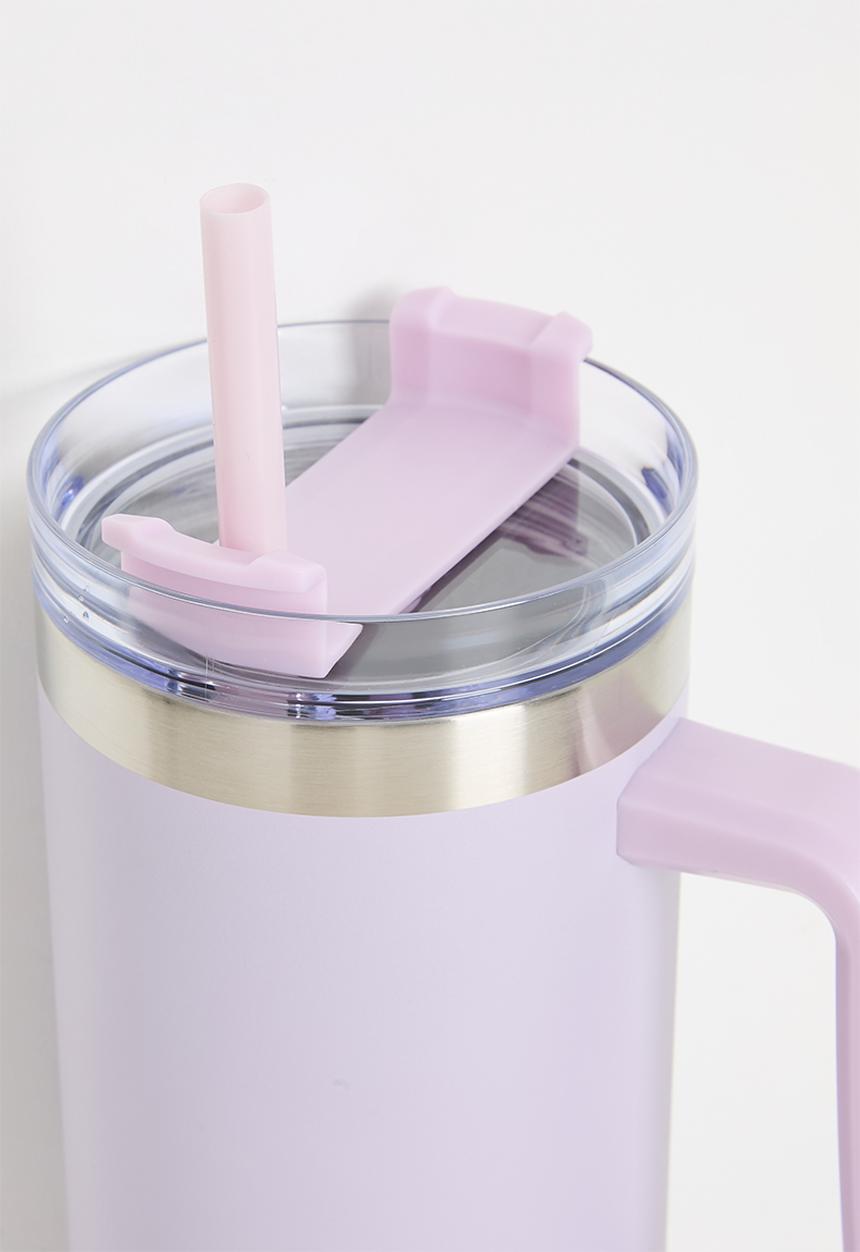 Excellent Houseware - Ren stainless steel drinking mug - lilac