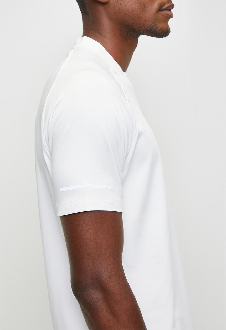 POLO - MELUSI  SPORT SS RUNNING TEE - OFF WHITE