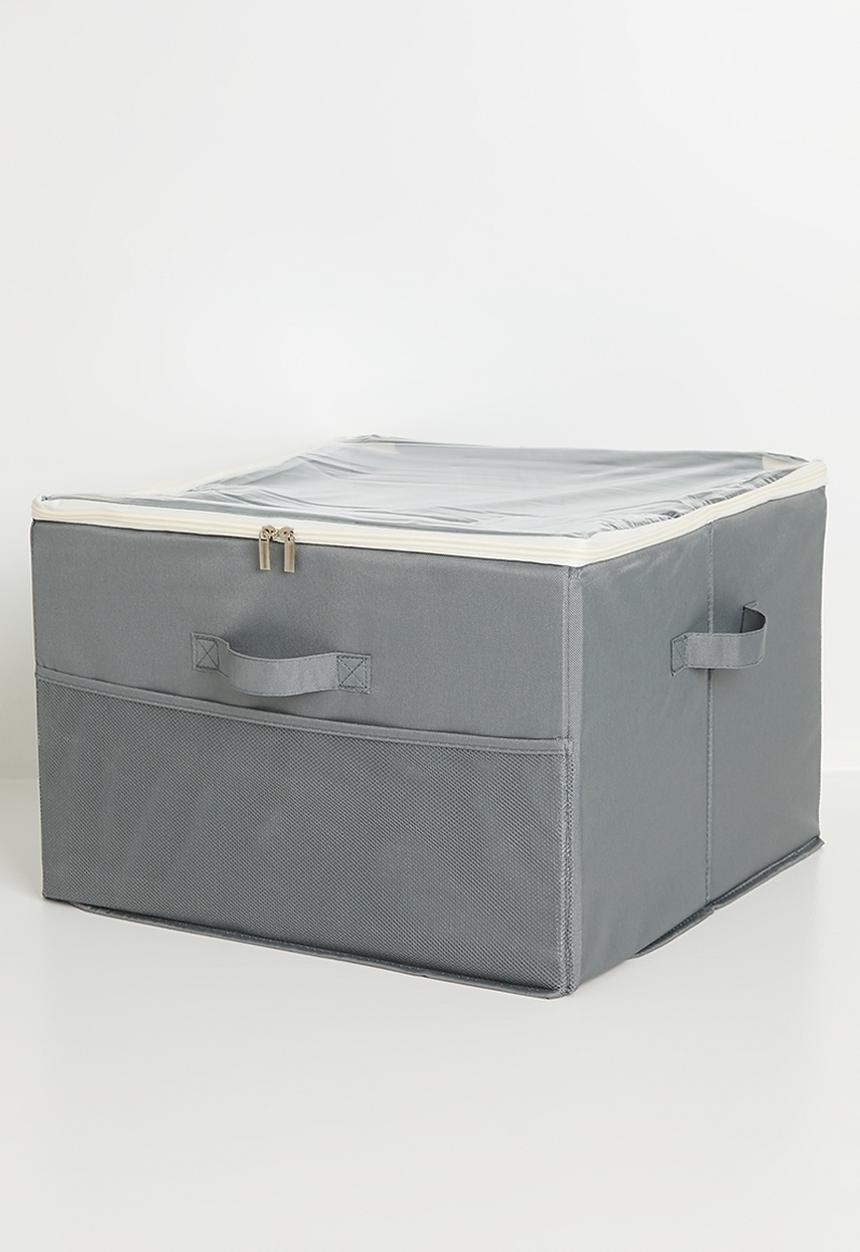 Maisonware - Fabric 16 slot shoe storage box - Grey