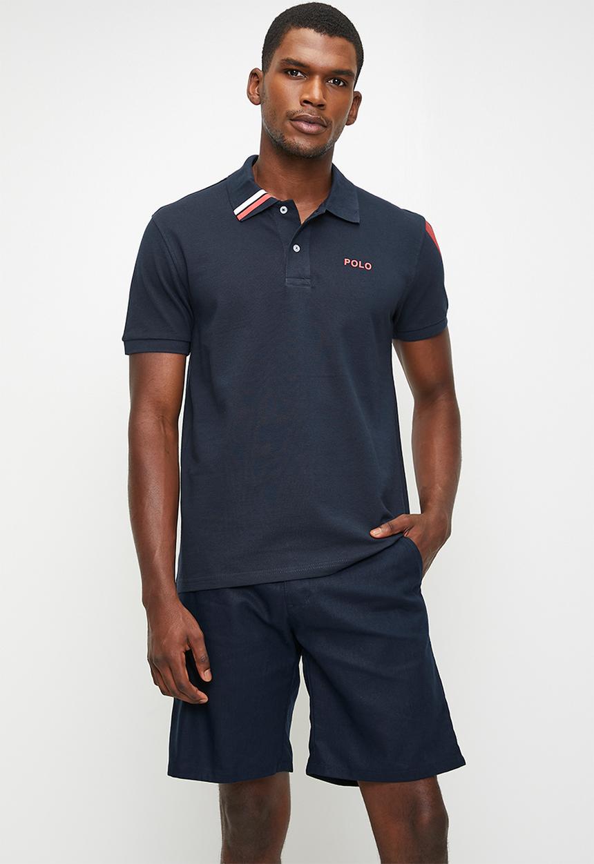 POLO - ESME  LINEN SHORT - NAVY