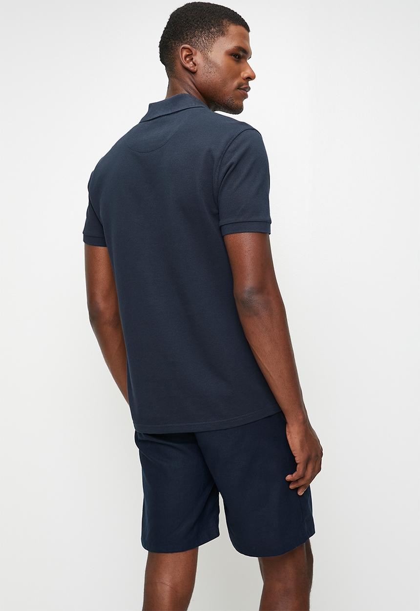 POLO - ESME  LINEN SHORT - NAVY