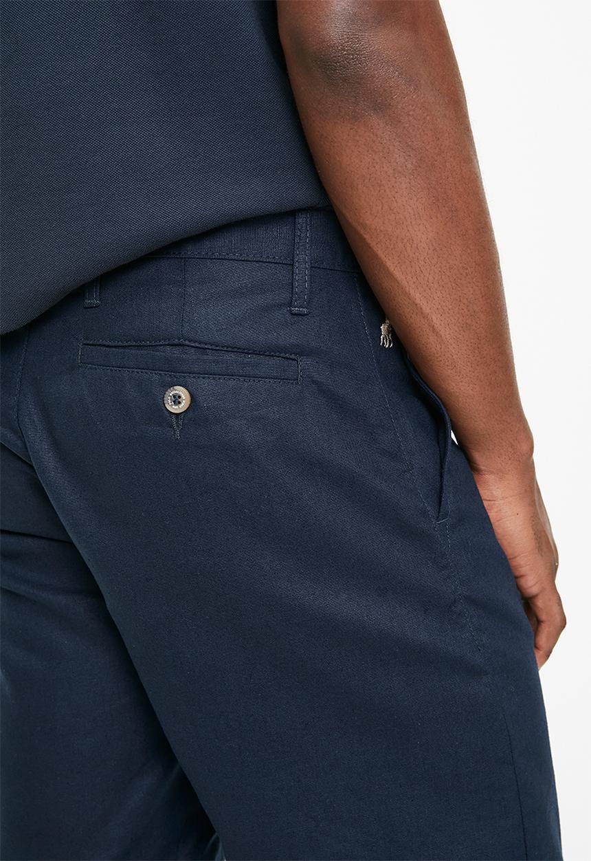 POLO - ESME  LINEN SHORT - NAVY