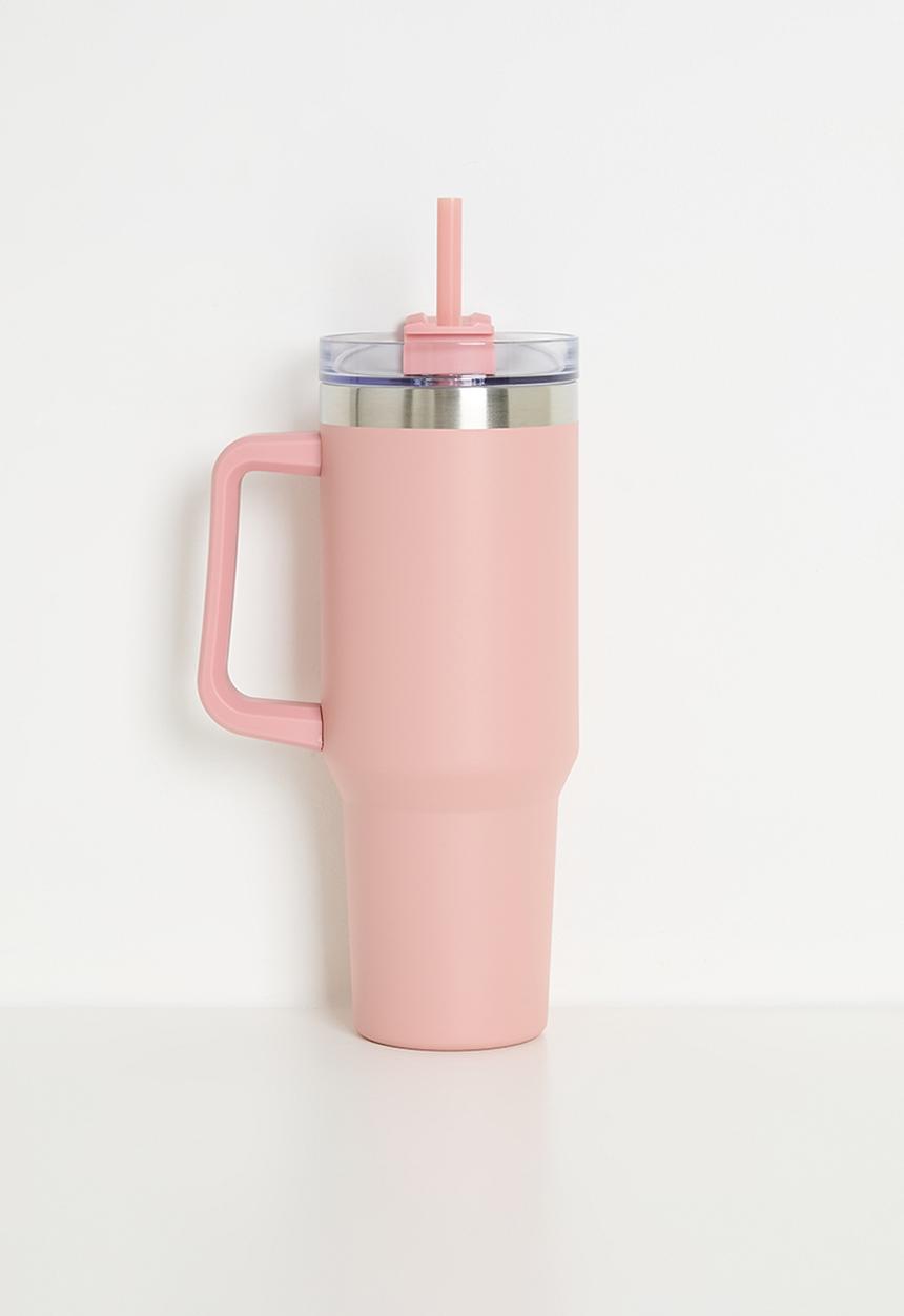 Excellent Houseware - Ren stainless steel drinking mug - pink