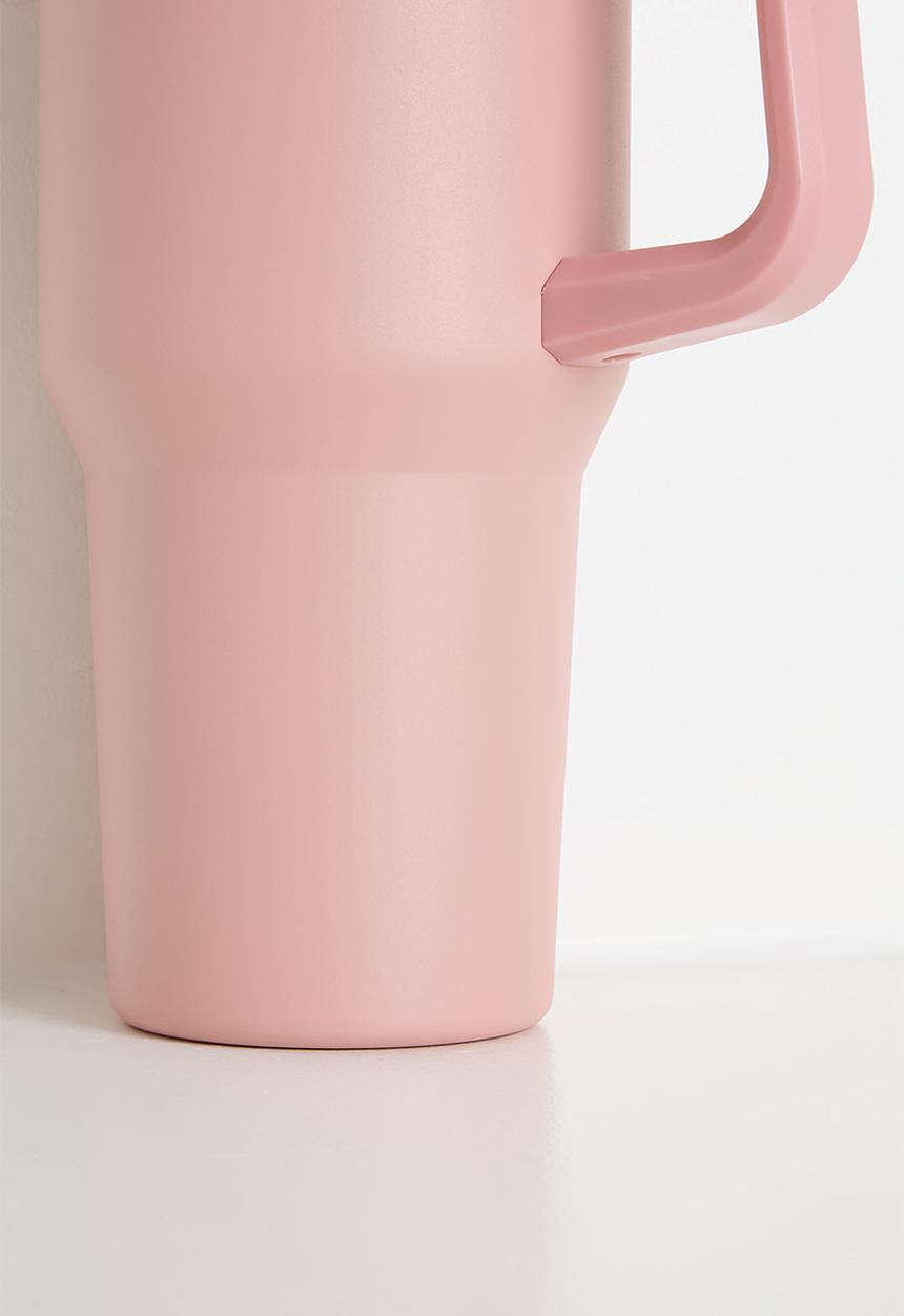 Excellent Houseware - Ren stainless steel drinking mug - pink