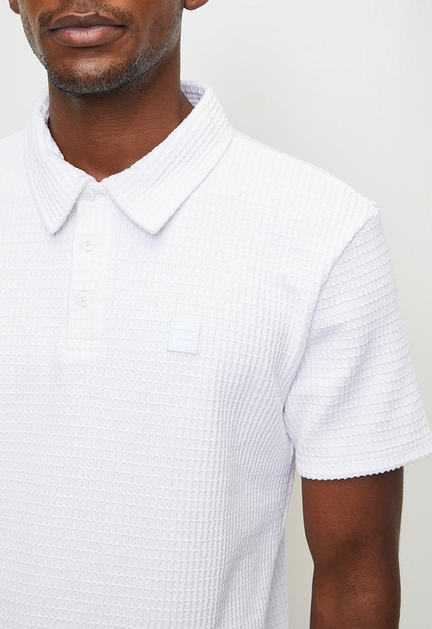 FILA - Harris waffle golfer - optic white