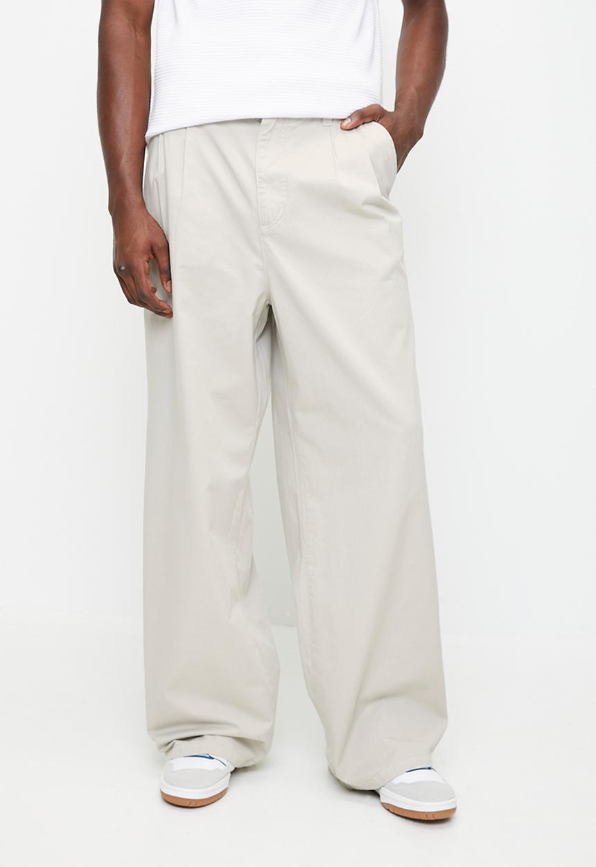Super Baggy Pleated Pant - Stone