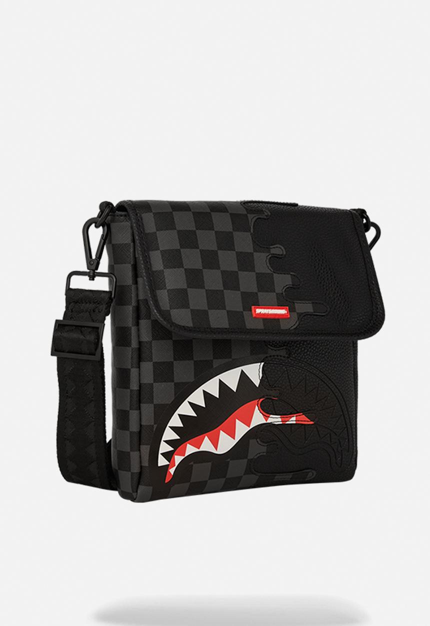 Sprayground - Unfinished Shark Messenger Sling - Black