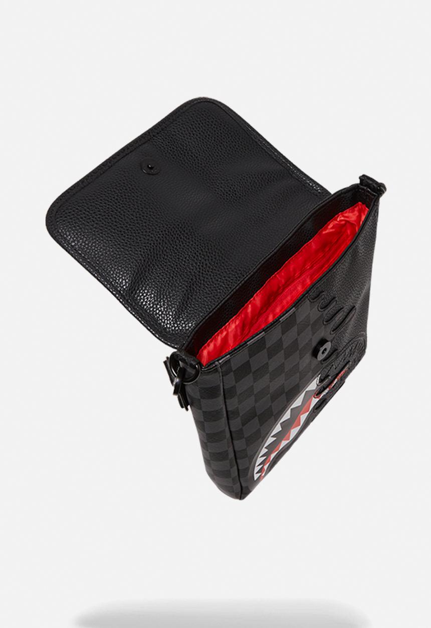 Sprayground - Unfinished Shark Messenger Sling - Black