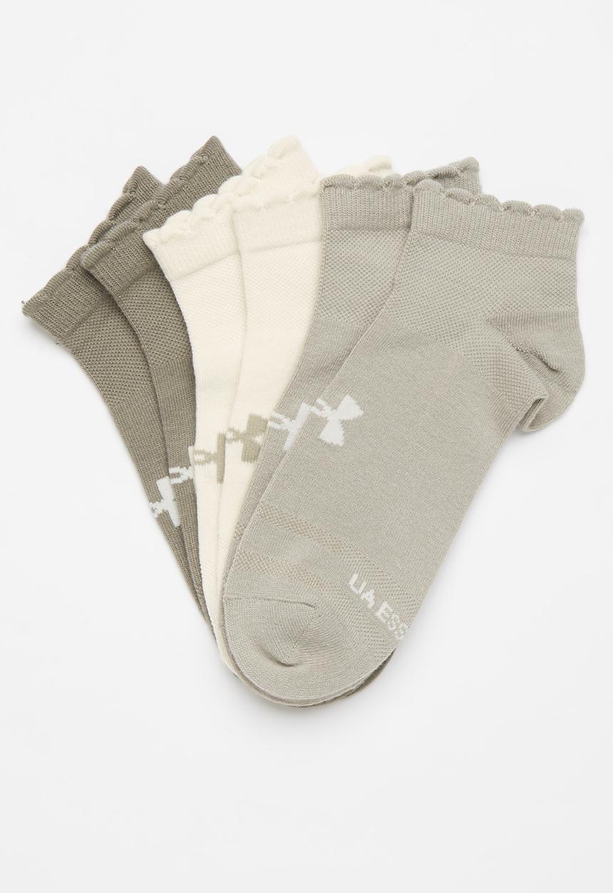 Under Armour - Unisex UA Essential 6pk Low - Taupe Dusk / Taupe Dusk / Stone