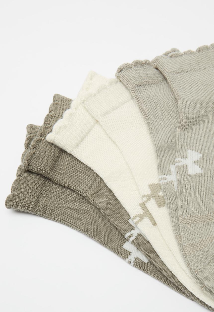 Under Armour - Unisex UA Essential 6pk Low - Taupe Dusk / Taupe Dusk / Stone