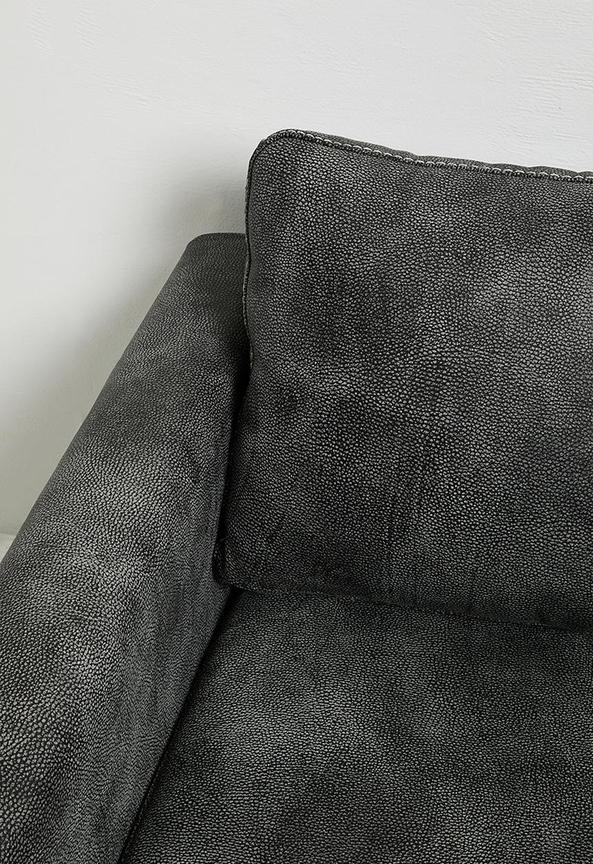 Sixth Floor - Hadley leather armchair - charcoal