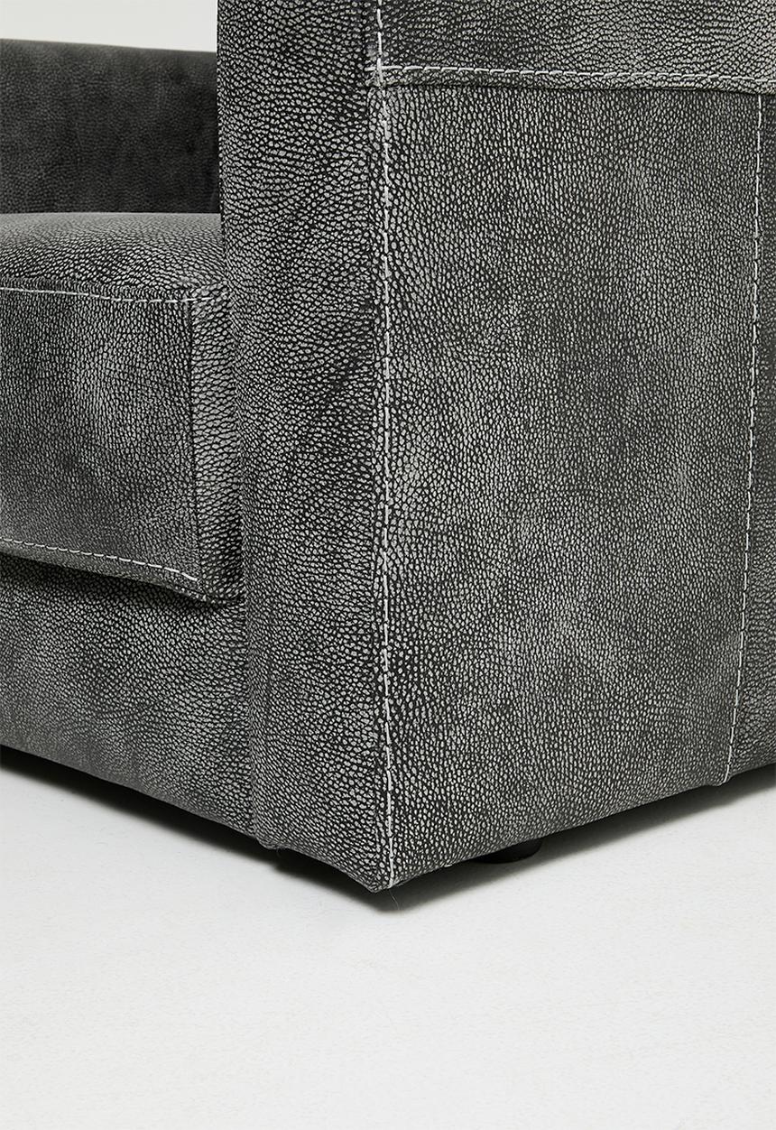 Sixth Floor - Hadley leather armchair - charcoal