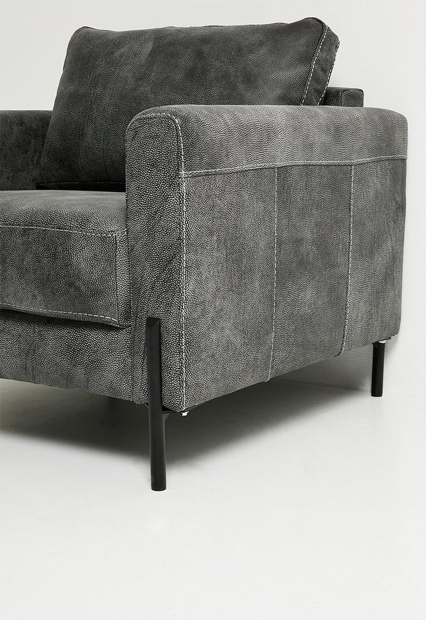 Sixth Floor - Hadley leather armchair - charcoal
