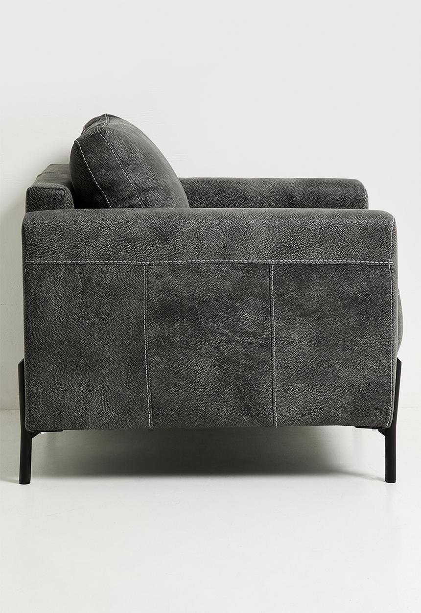 Sixth Floor - Hadley leather armchair - charcoal