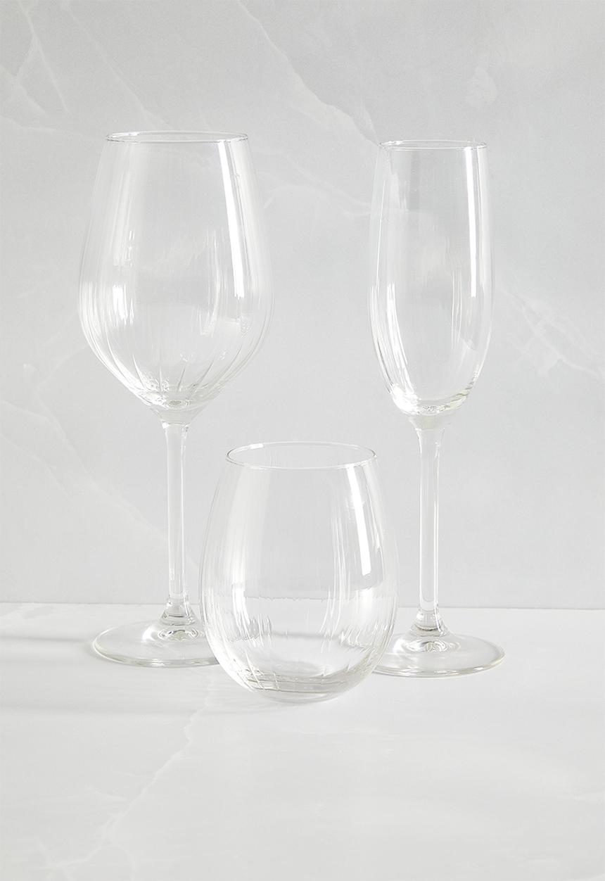 Excellent Houseware - Milo drinking glass set of 4 - Clear