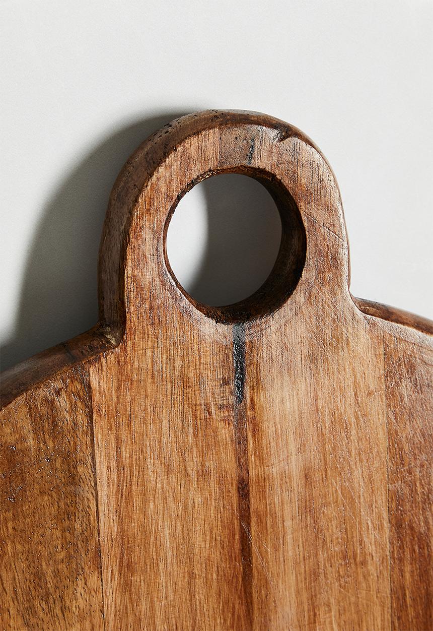Excellent Houseware - Scoop large wooden serving board - natural