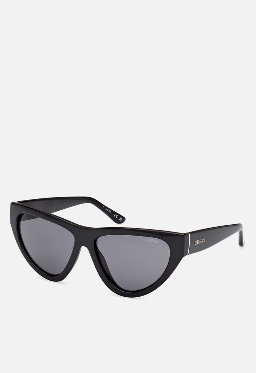 GUESS - Cat Eye Shape Sunglasses 57mm - Shiny Black