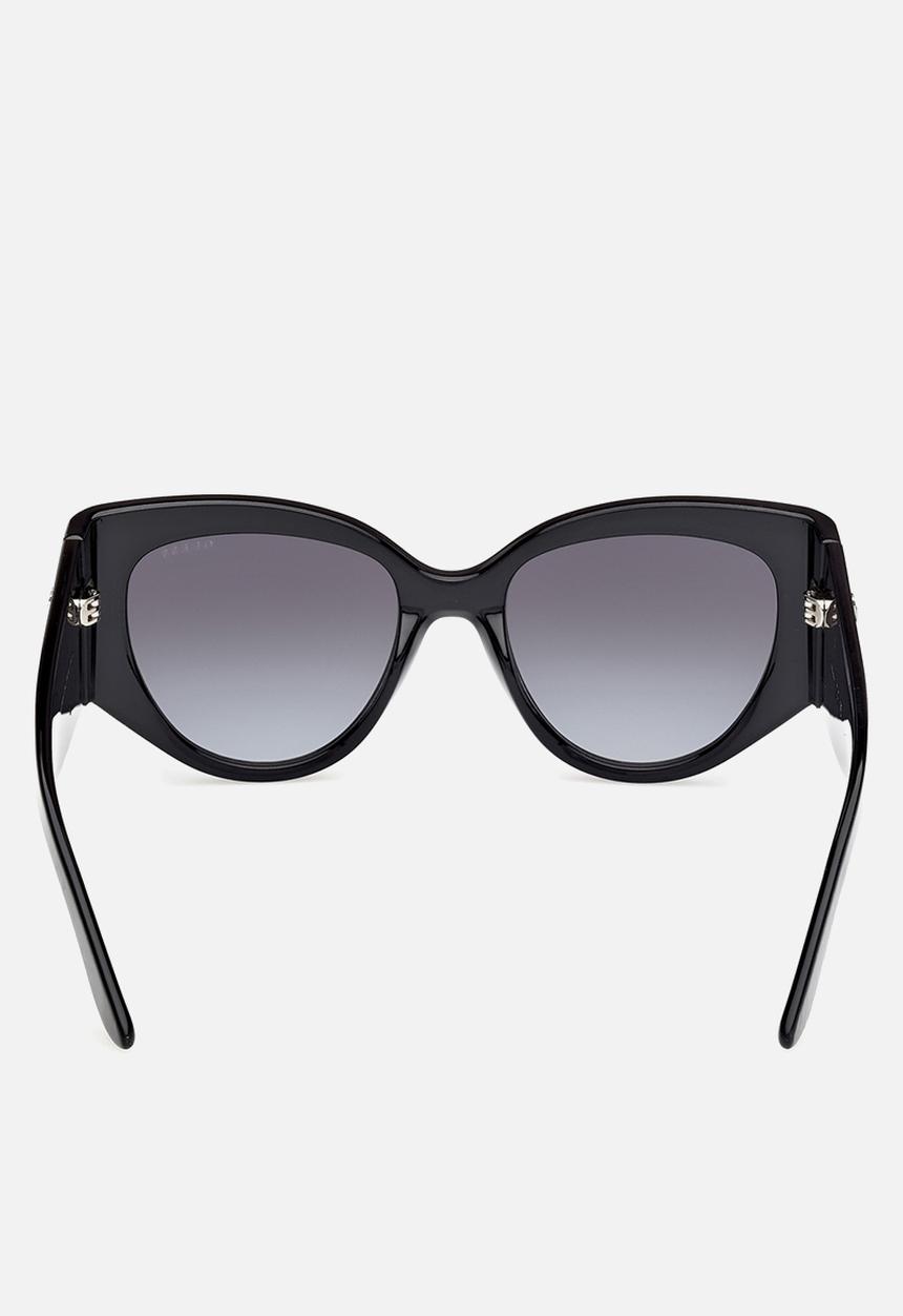 GUESS - Cat Eye Shape Sunglasses 54mm - Shiny Black