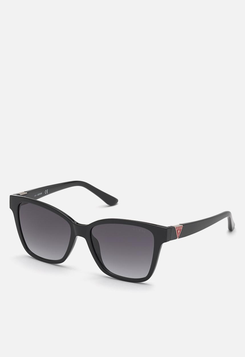GUESS - Square Shape Sunglasses 54mm - Shiny Black
