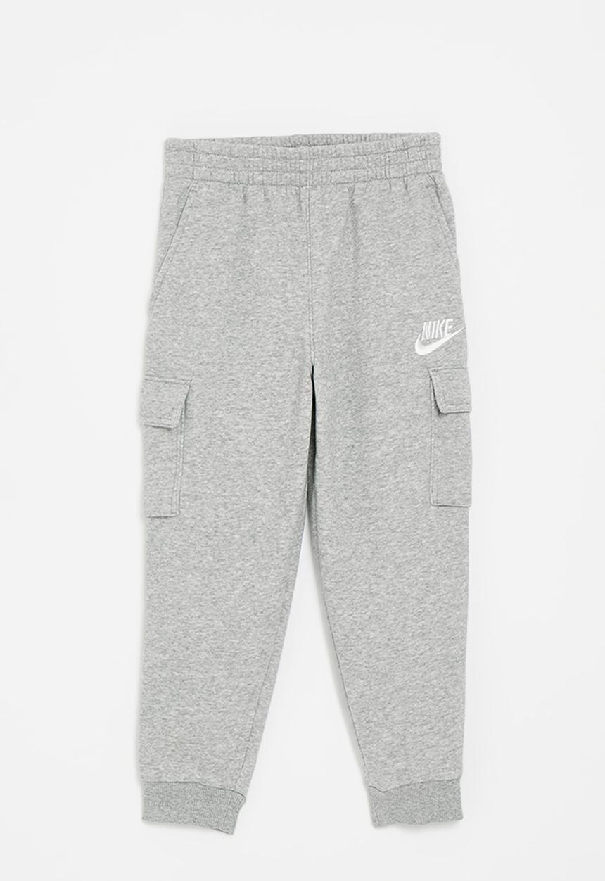 Nike - Nike sportswear club fleece cargo pants - dk grey heather
