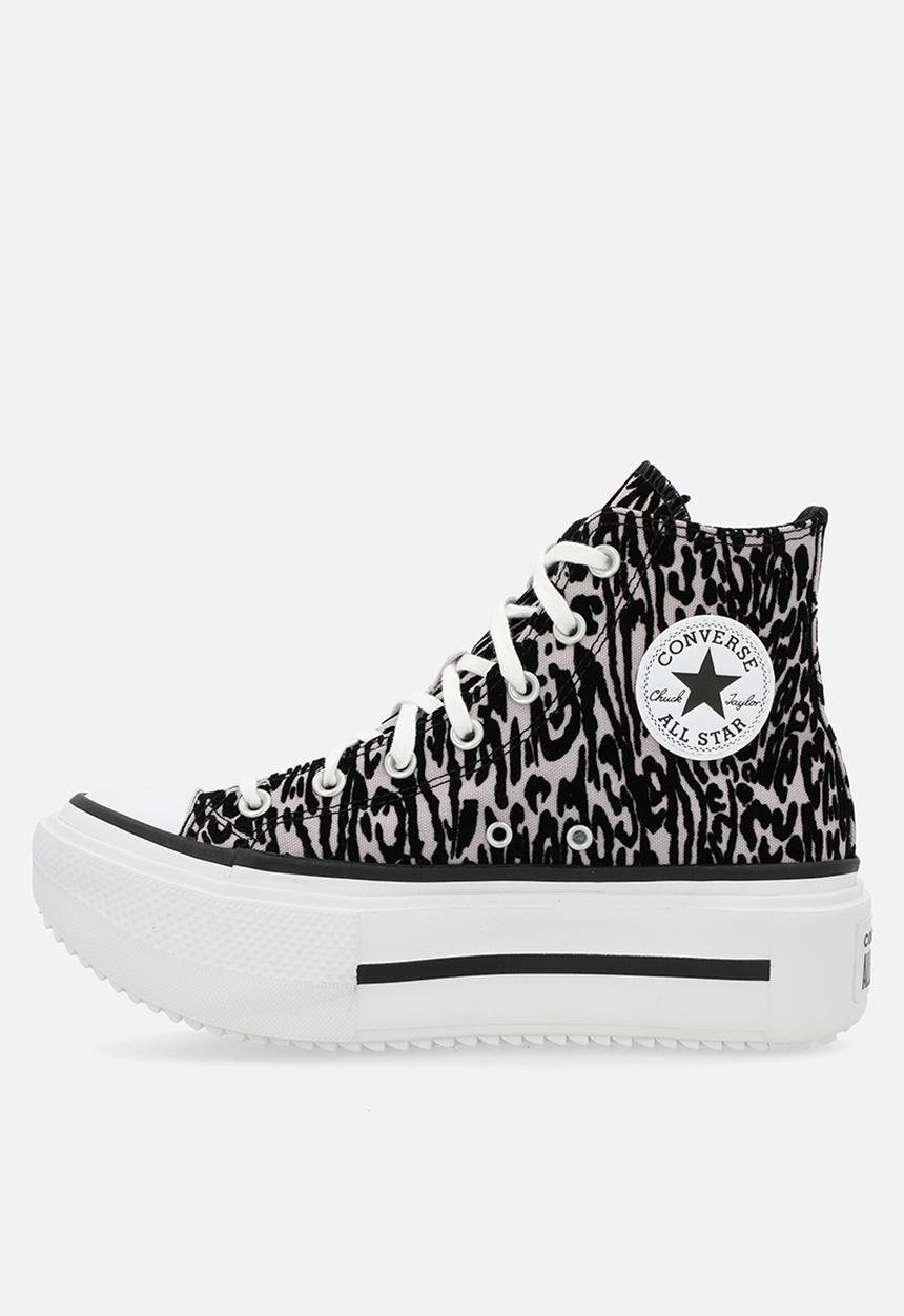 Converse - Chuck taylor all star lift double stack platform- leopardblack/frozen