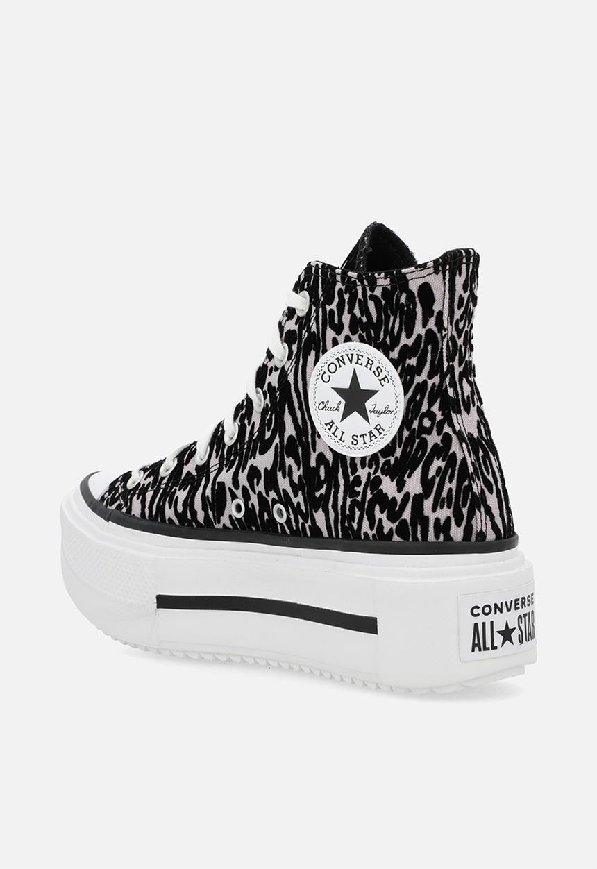 Converse - Chuck taylor all star lift double stack platform- leopardblack/frozen