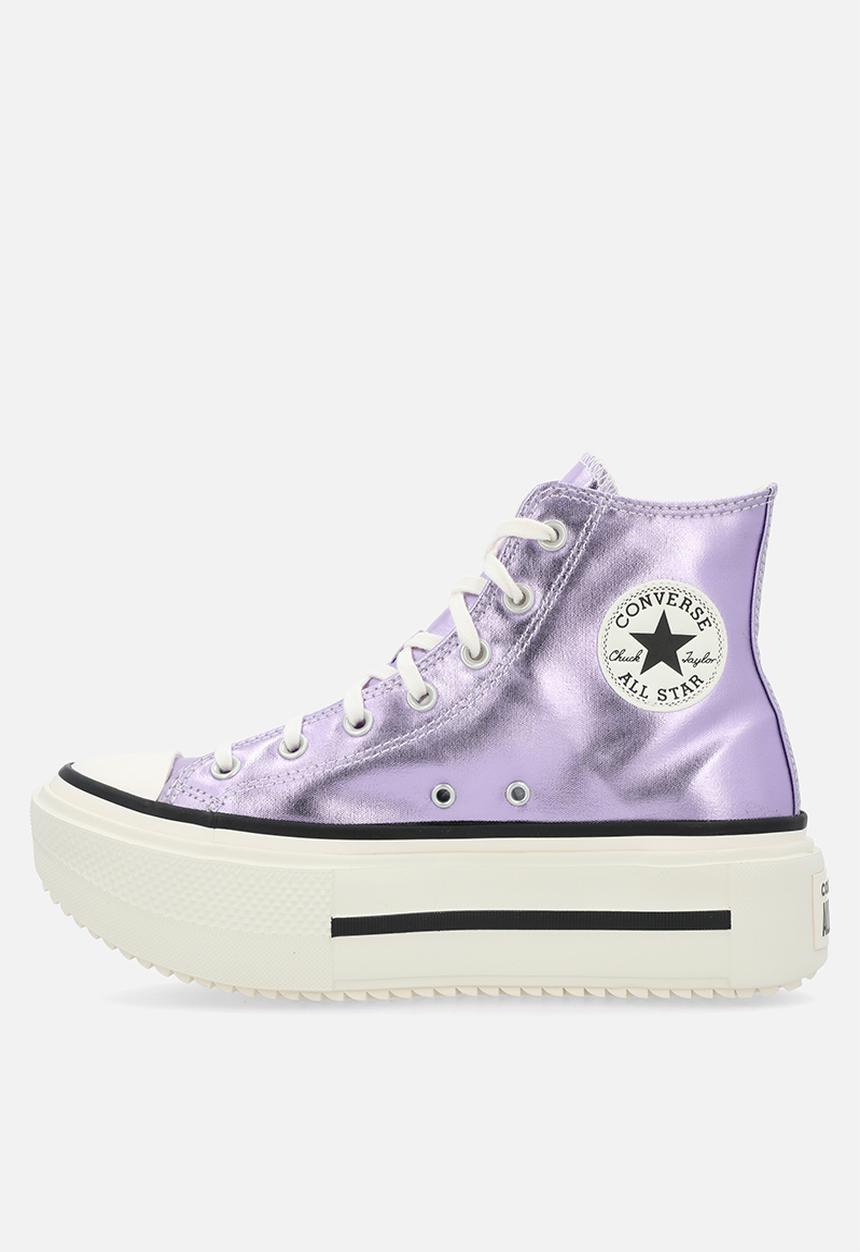 Converse - Chuck taylor all star lift double stack - metallic light purple/egret