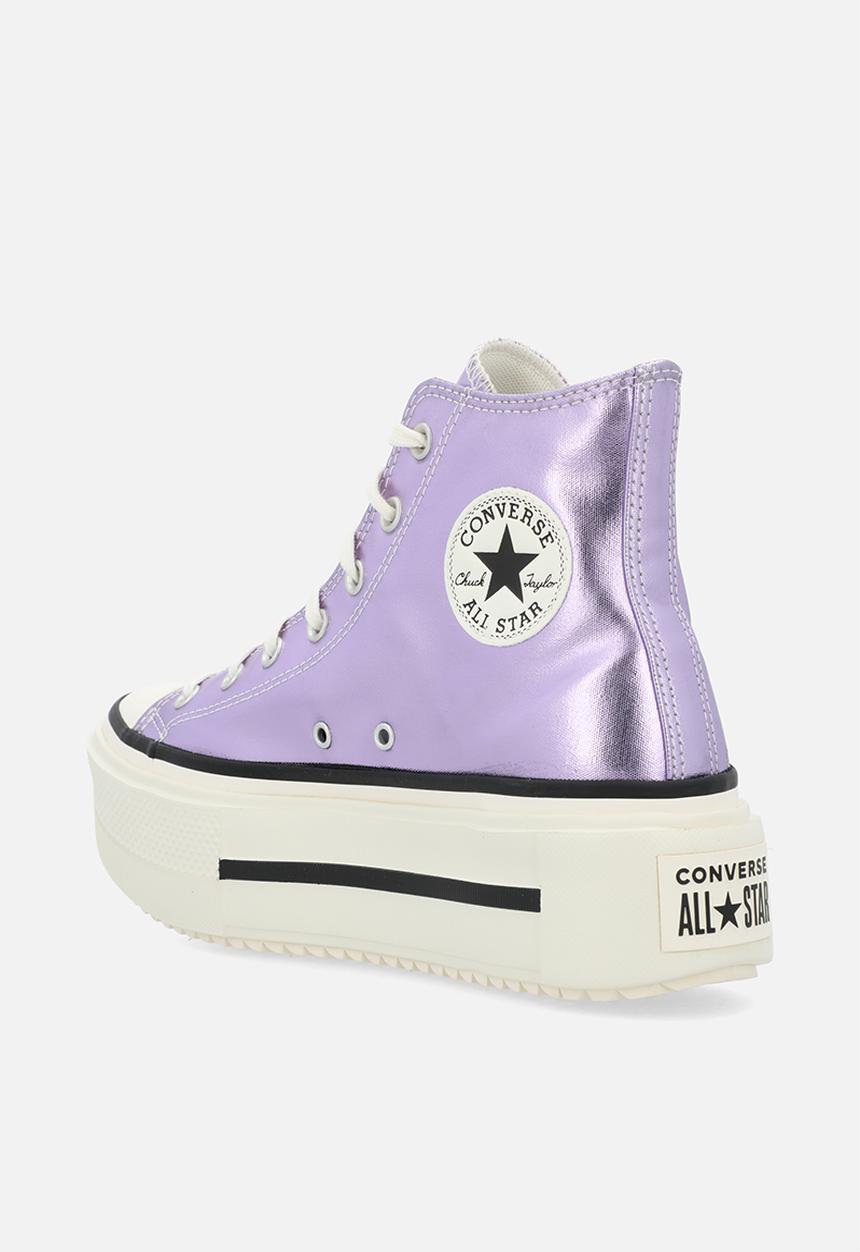 Converse - Chuck taylor all star lift double stack - metallic light purple/egret