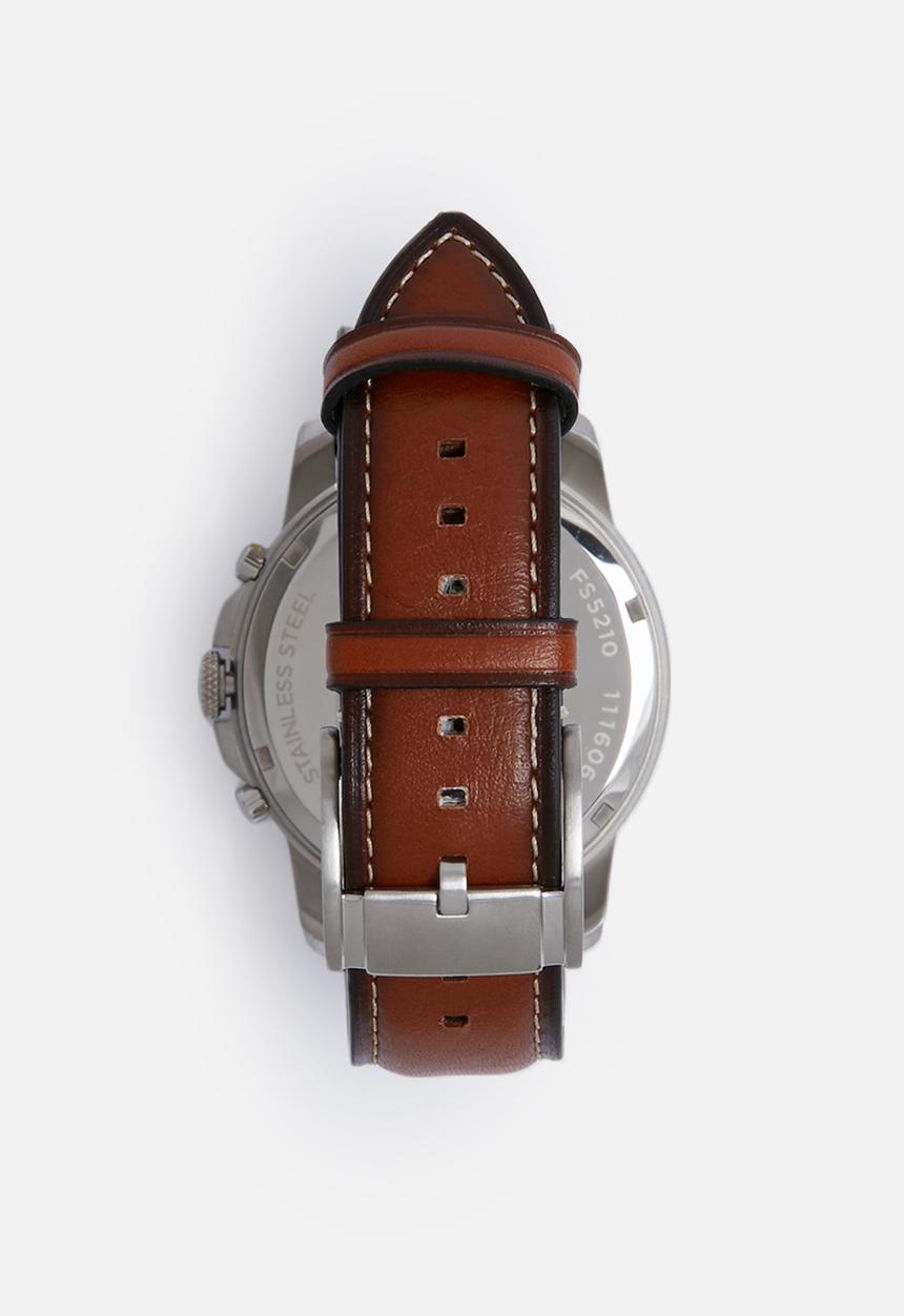 Fossil - Grant - leather watch brown