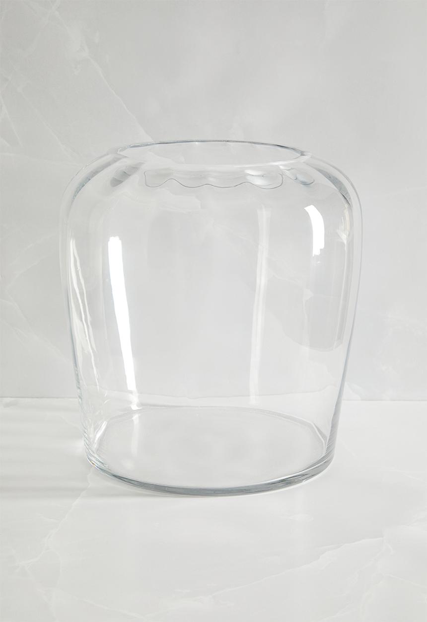 Silk By Design - BARREL GLASS VASE