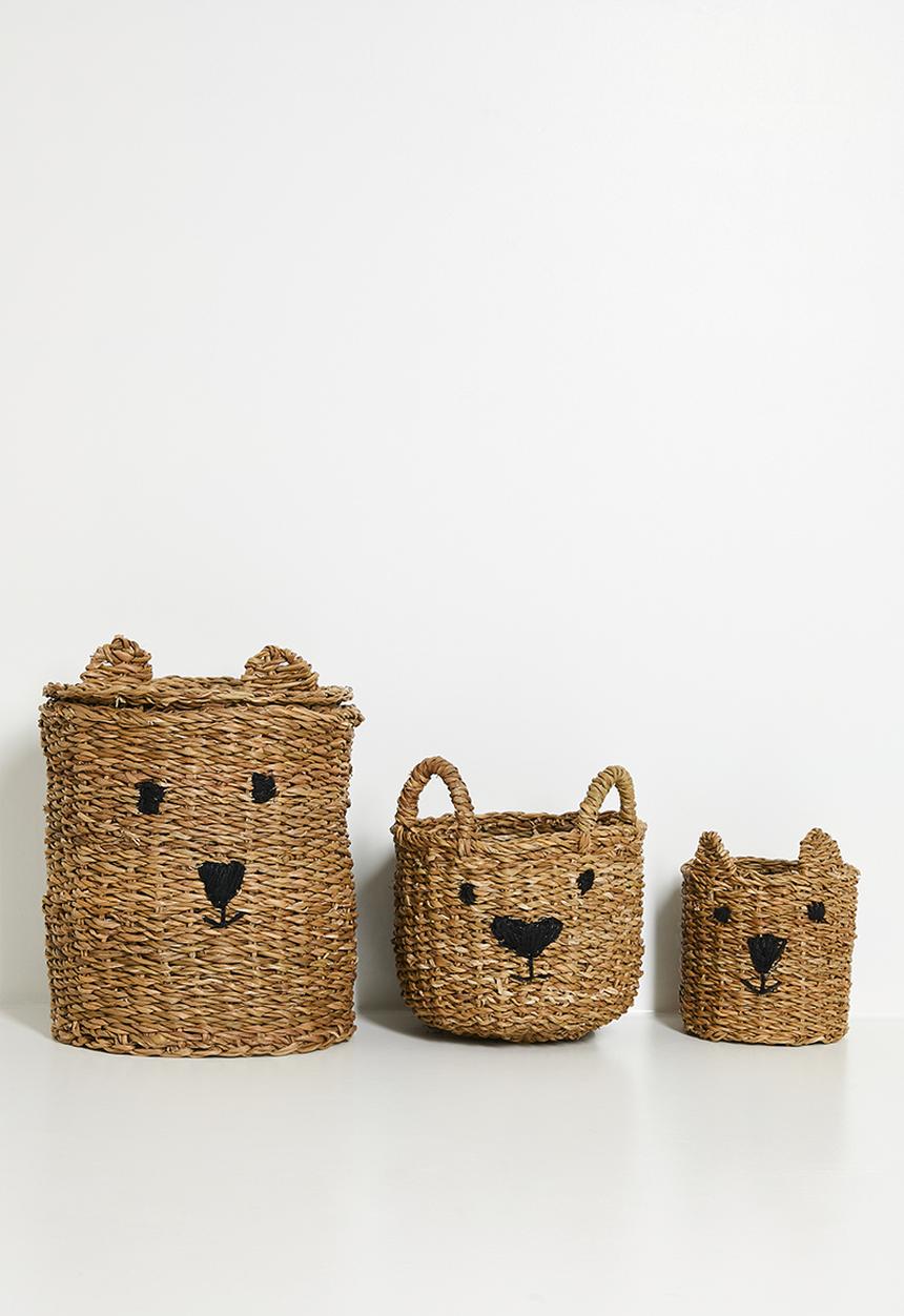 H&S - Cat storage baskets set of 3 - Natural