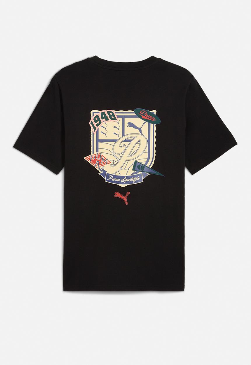 PUMA - Sports legacy Graphic Tee - puma black