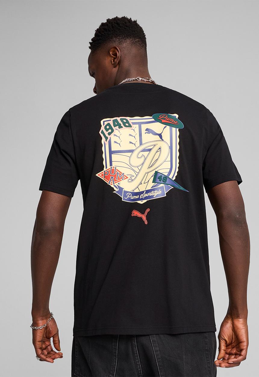 PUMA - Sports legacy Graphic Tee - puma black