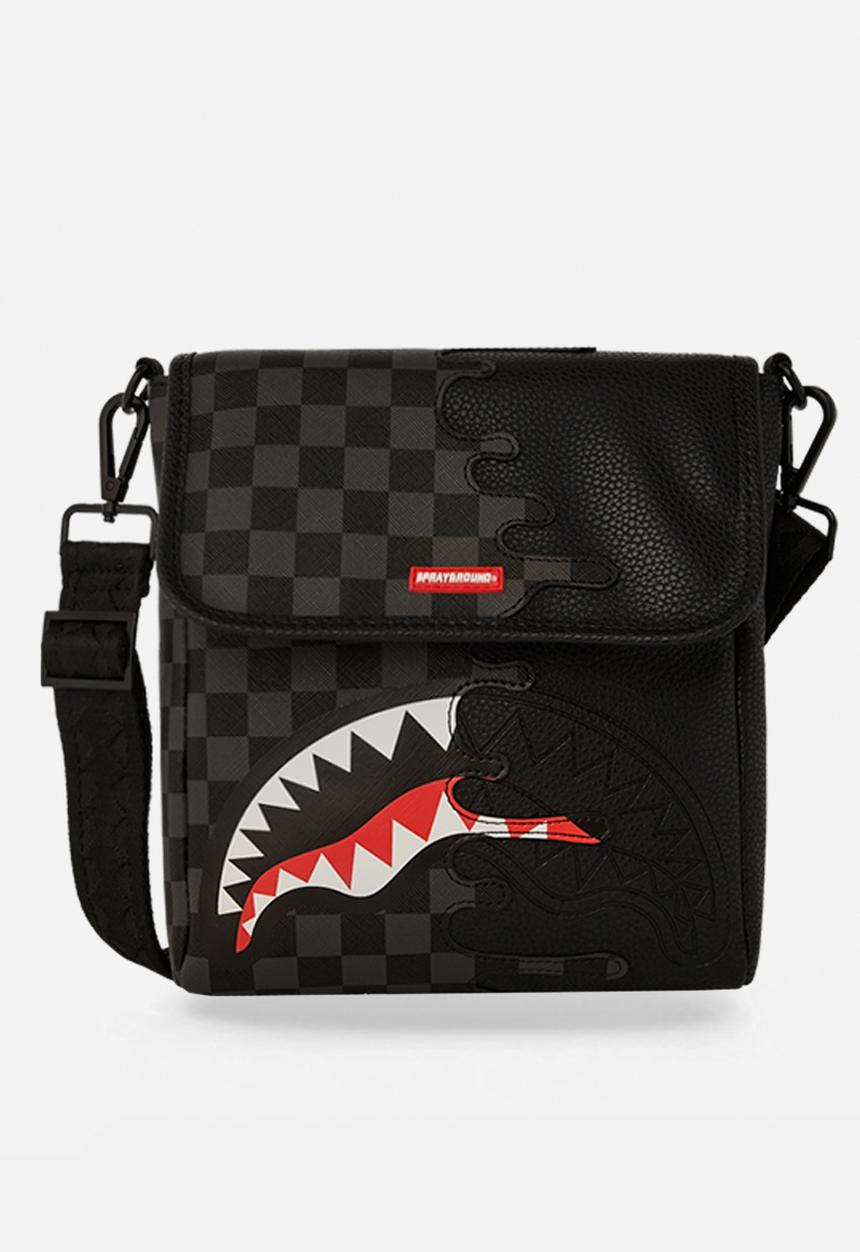 Sprayground - Unfinished Shark Messenger Sling - Black