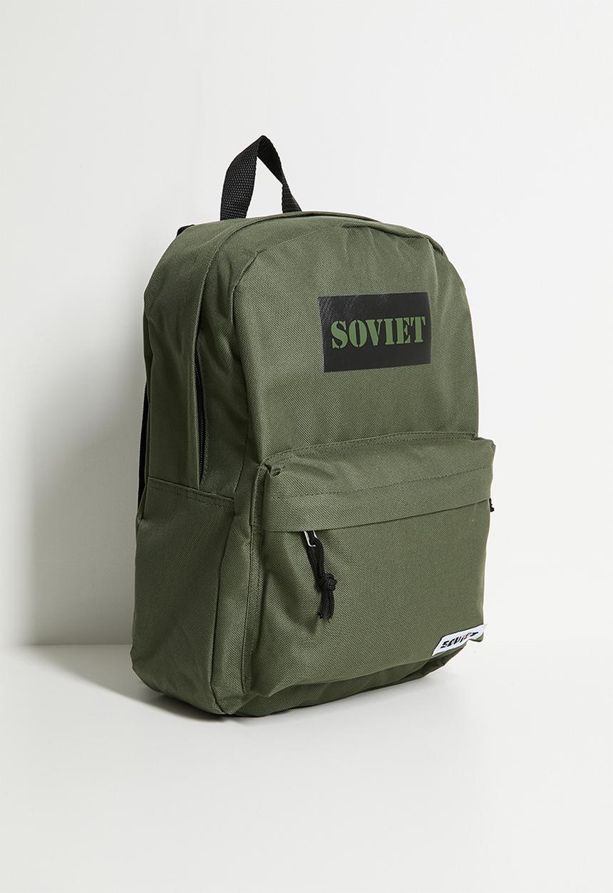 SOVIET - Jazz nylon backpack - olive & black
