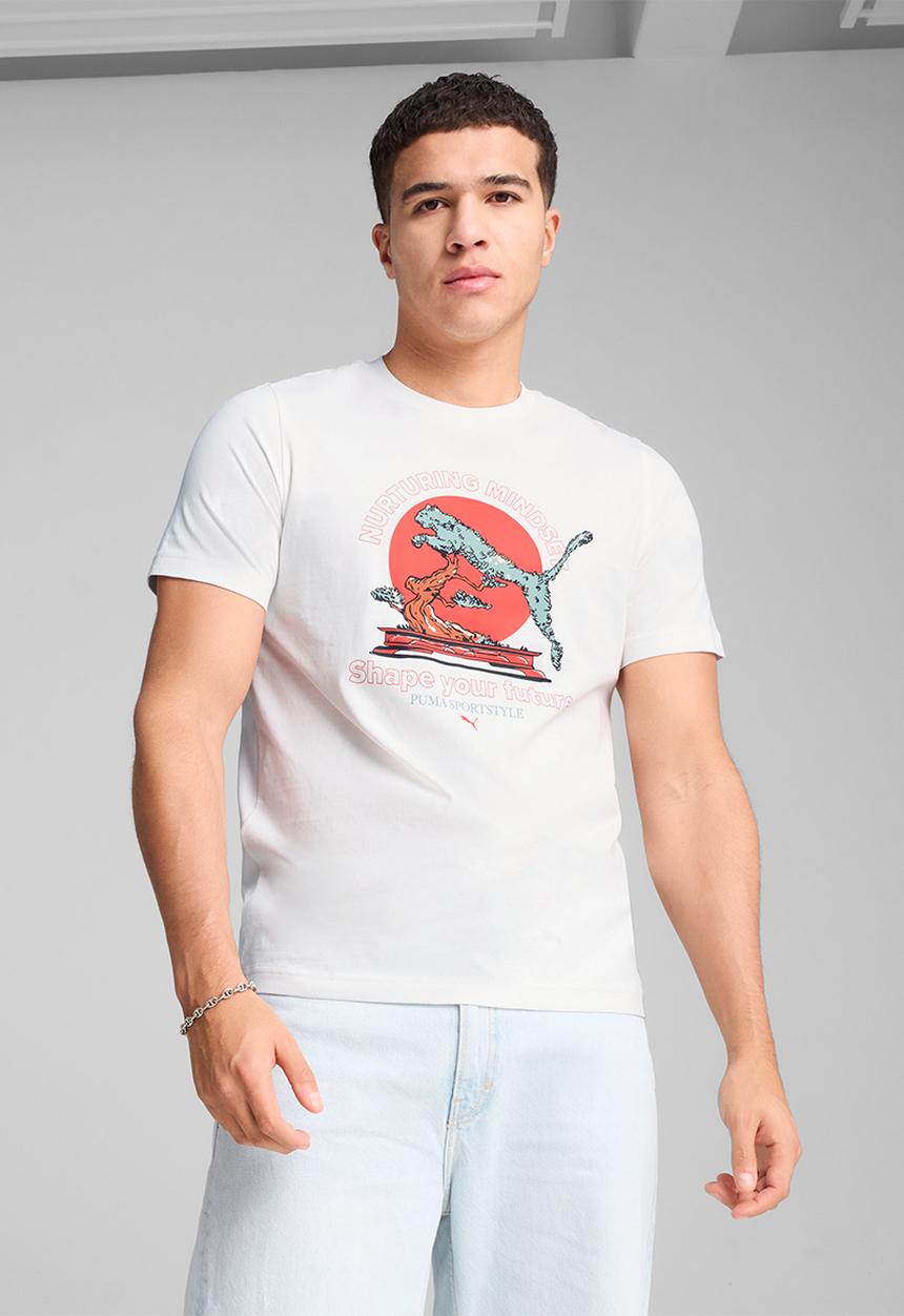 PUMA - Graphics puma Bonsai Tee M - Puma White