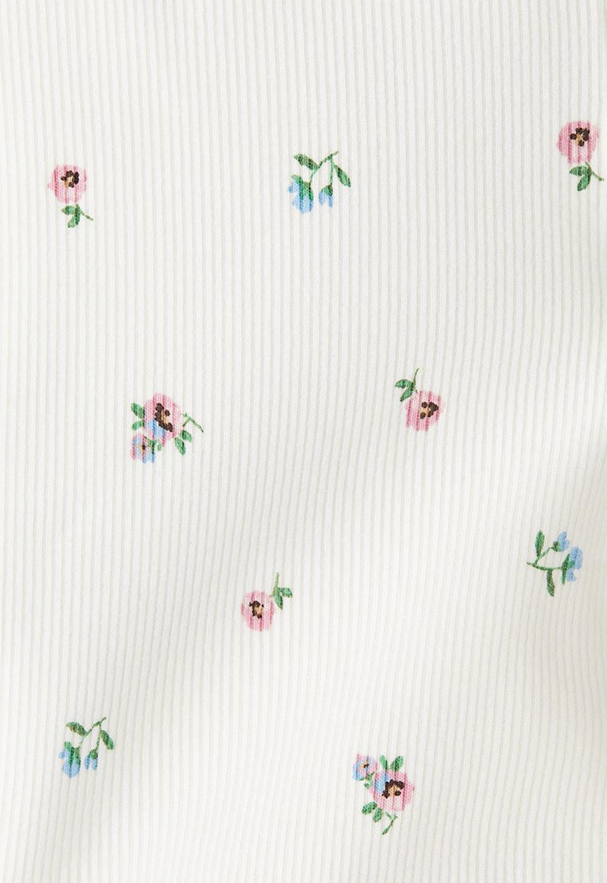 H&M - Flared leggings - white floral 