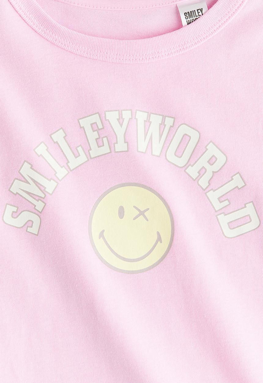 H&M - Printed t-shirt - pink smileyworld® 