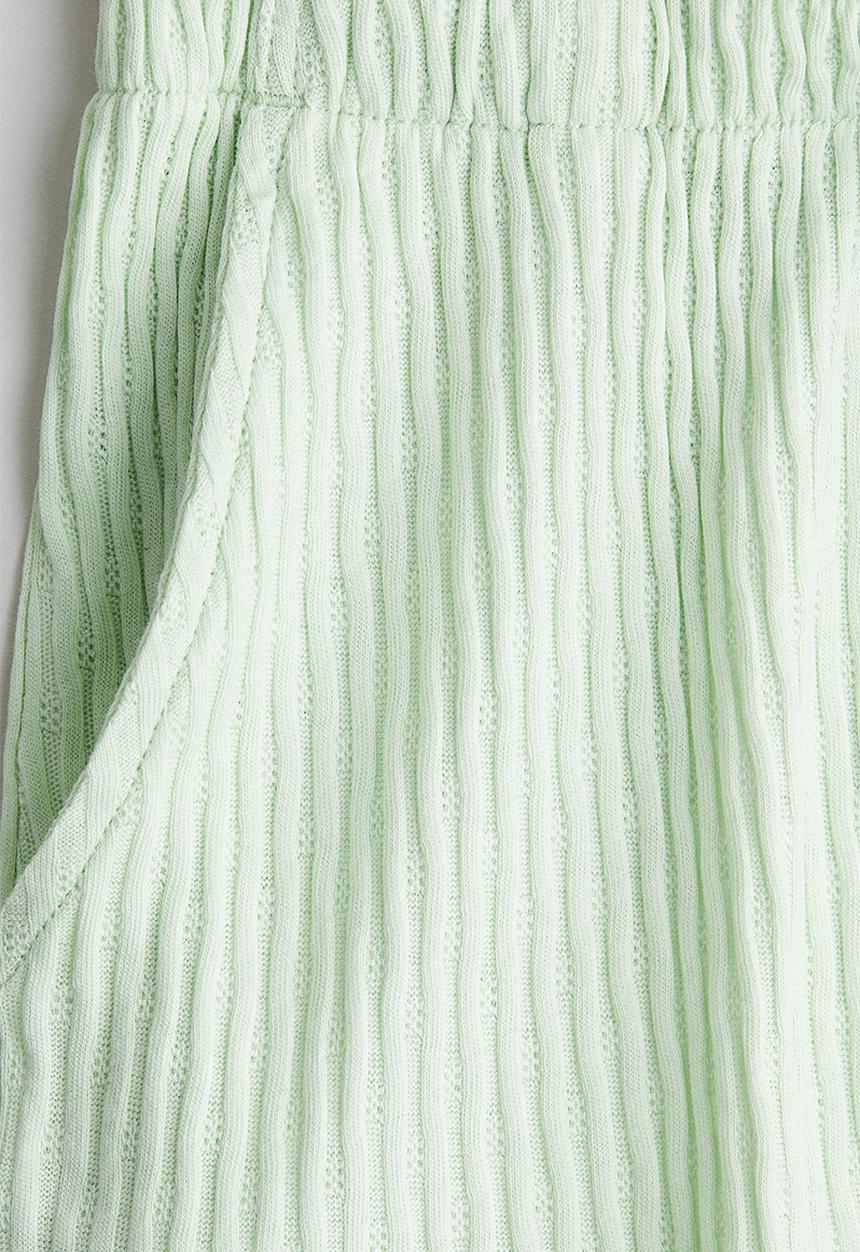 H&M - Pointelle jersey shorts - light green