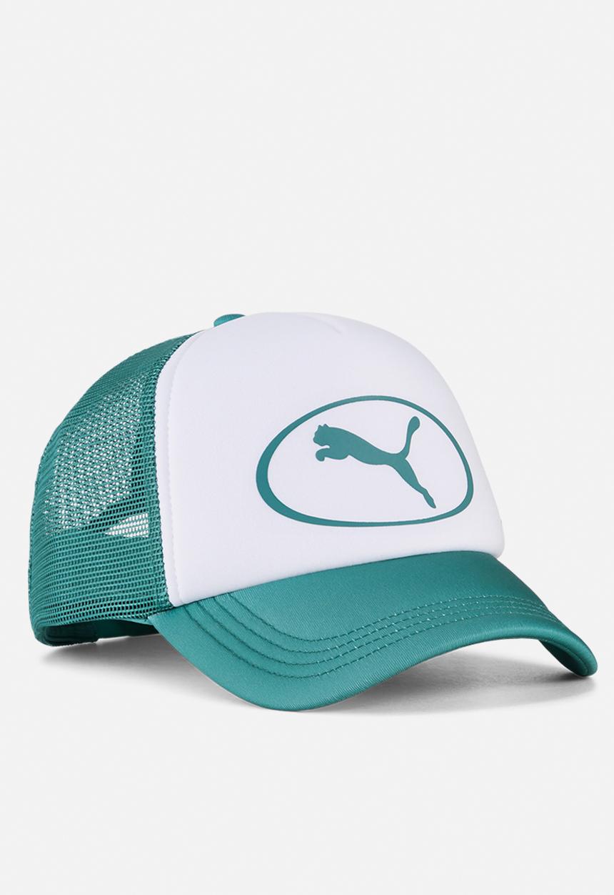 PUMA - Ess Trucker Cap - Emerald Ice-Puma White