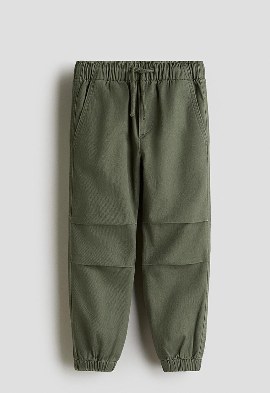 H&M - Twill joggers - khaki green