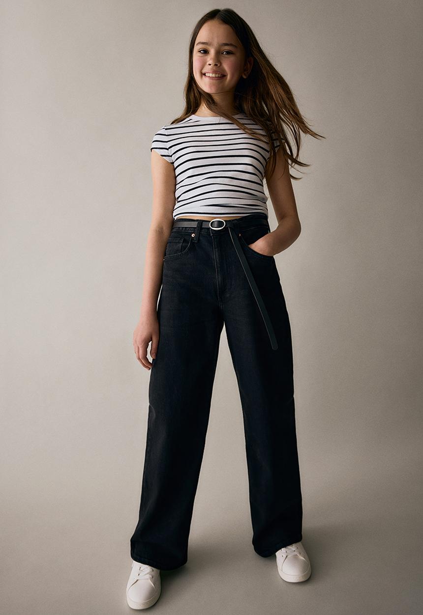 H&M - Wide leg jeans - black