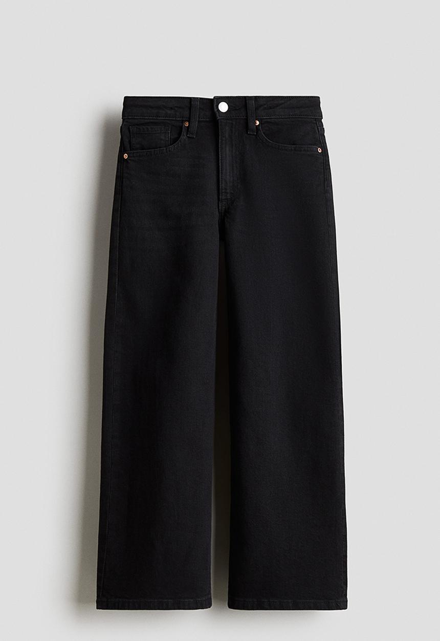 H&M - Wide leg jeans - black