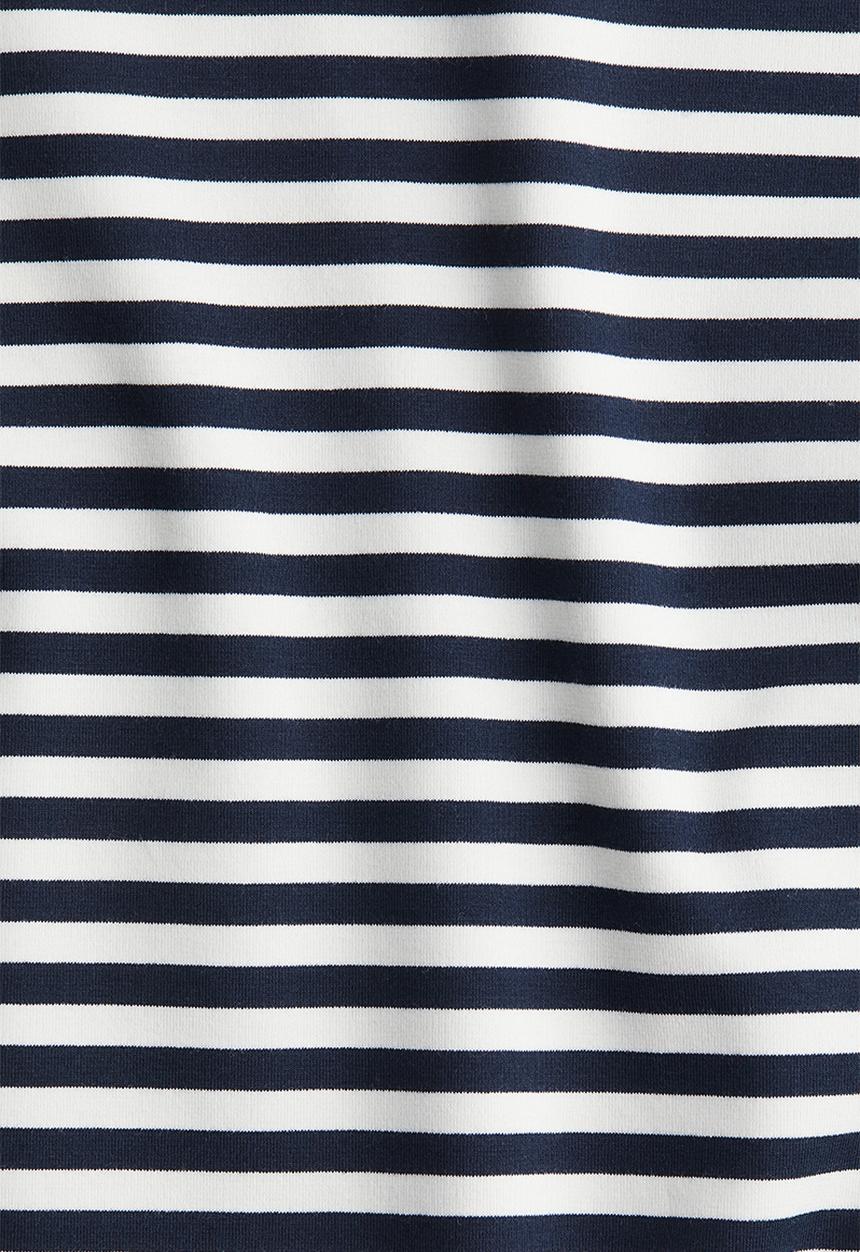 H&M - Cotton T-shirt - navy blue/striped
